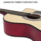Karrera 38in Pro Cutaway Acoustic Guitar with guitar bag
