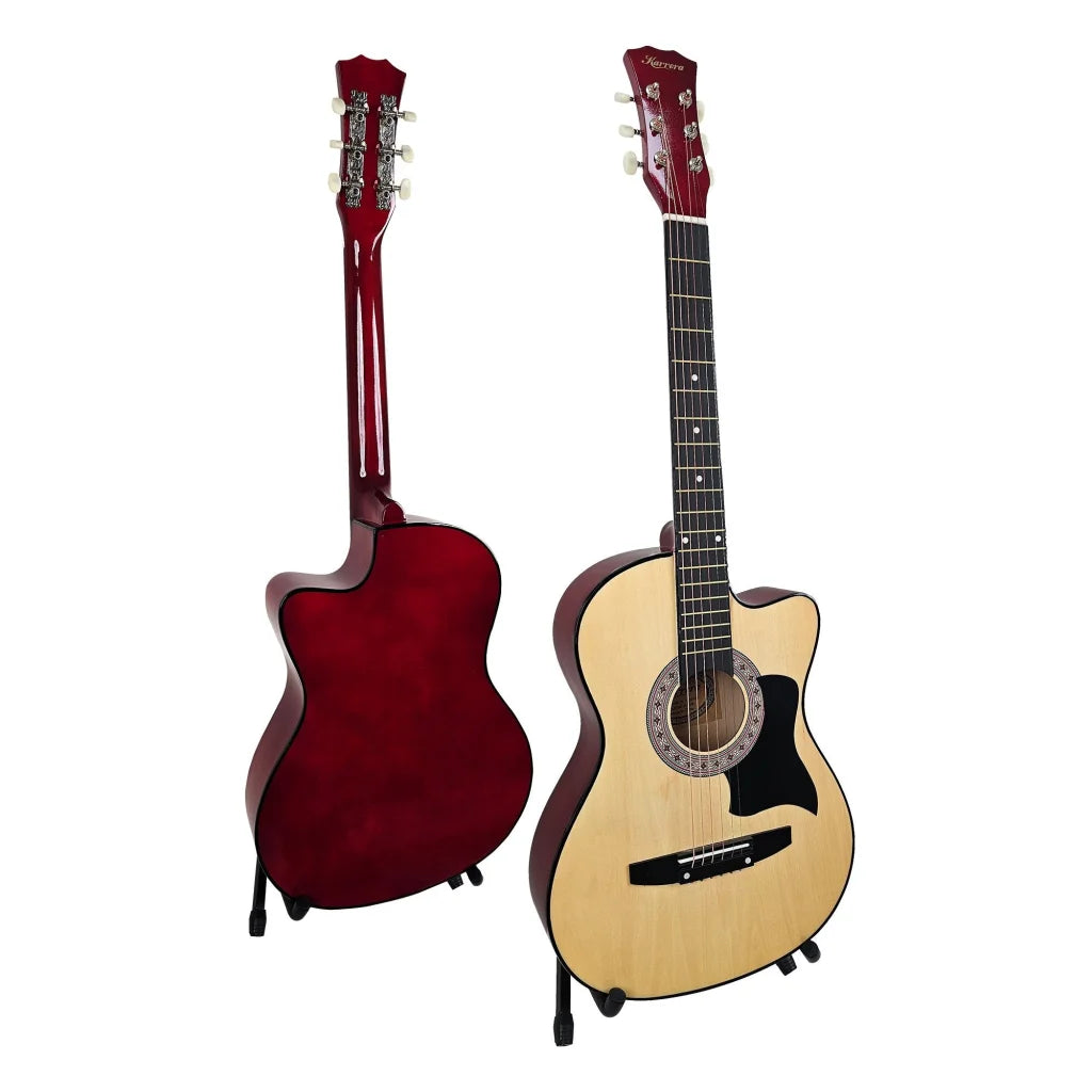 Karrera 38in Pro Cutaway Acoustic Guitar with guitar bag