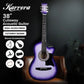 Karrera 38in Pro Cutaway Acoustic Guitar with guitar bag