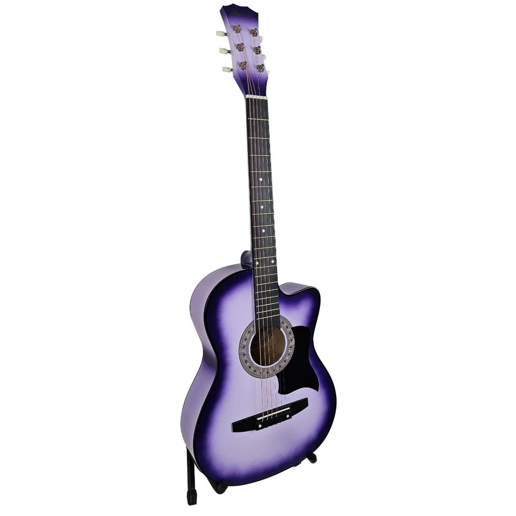 Karrera 38in Pro Cutaway Acoustic Guitar with guitar bag