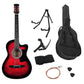 Karrera 38in Pro Cutaway Acoustic Guitar with guitar bag