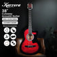 Karrera 38in Pro Cutaway Acoustic Guitar with guitar bag
