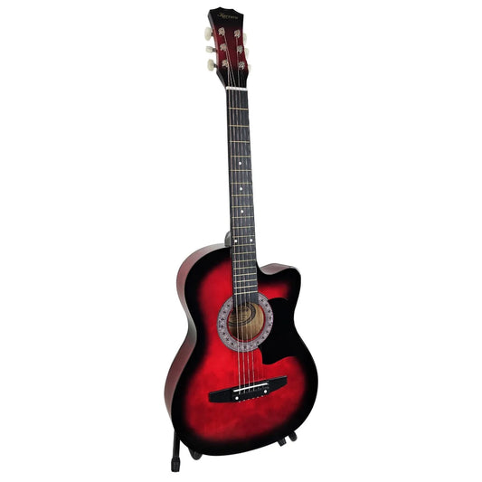 Karrera 38in Pro Cutaway Acoustic Guitar with guitar bag