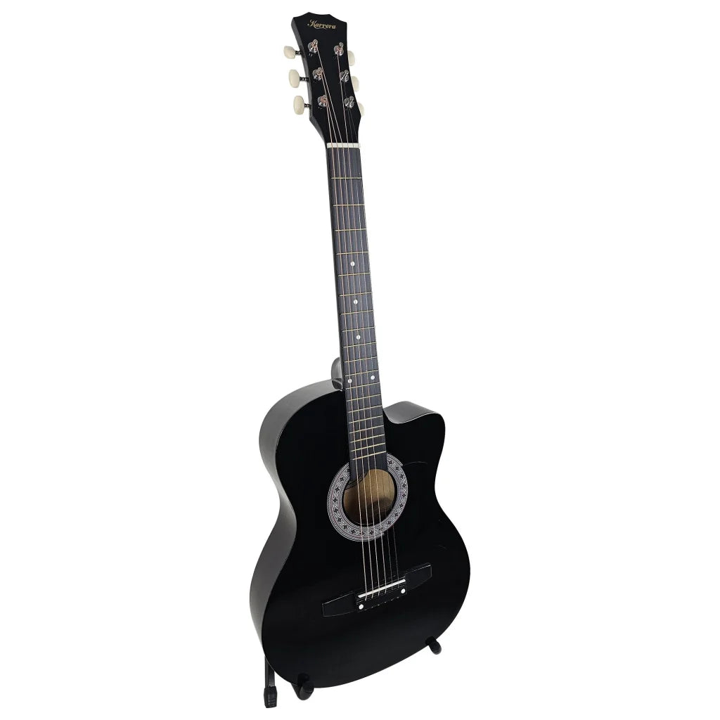 Karrera 38in Pro Cutaway Acoustic Guitar with Carry Bag