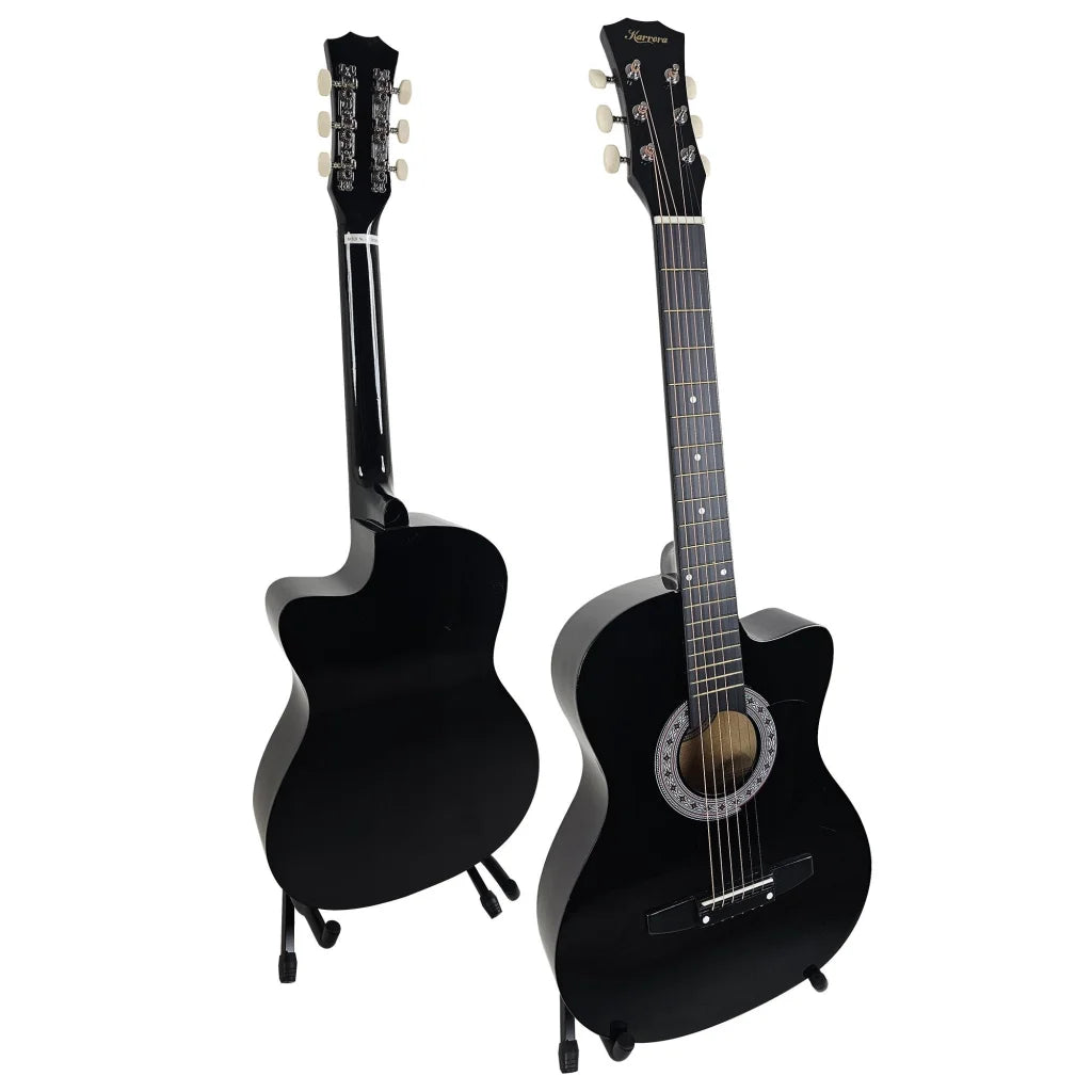Karrera 38in Pro Cutaway Acoustic Guitar with Carry Bag