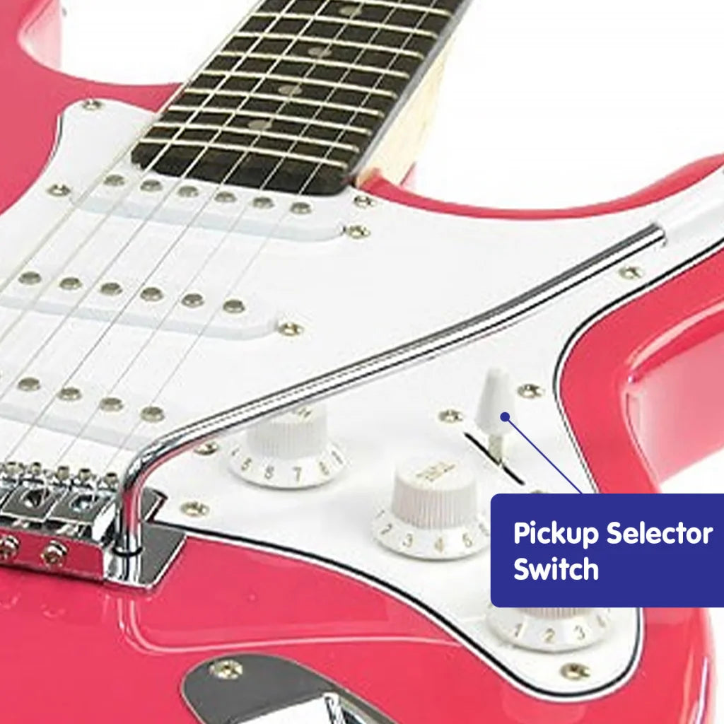 Karrera 39in Electric Guitar - Pink - Audio & Video >