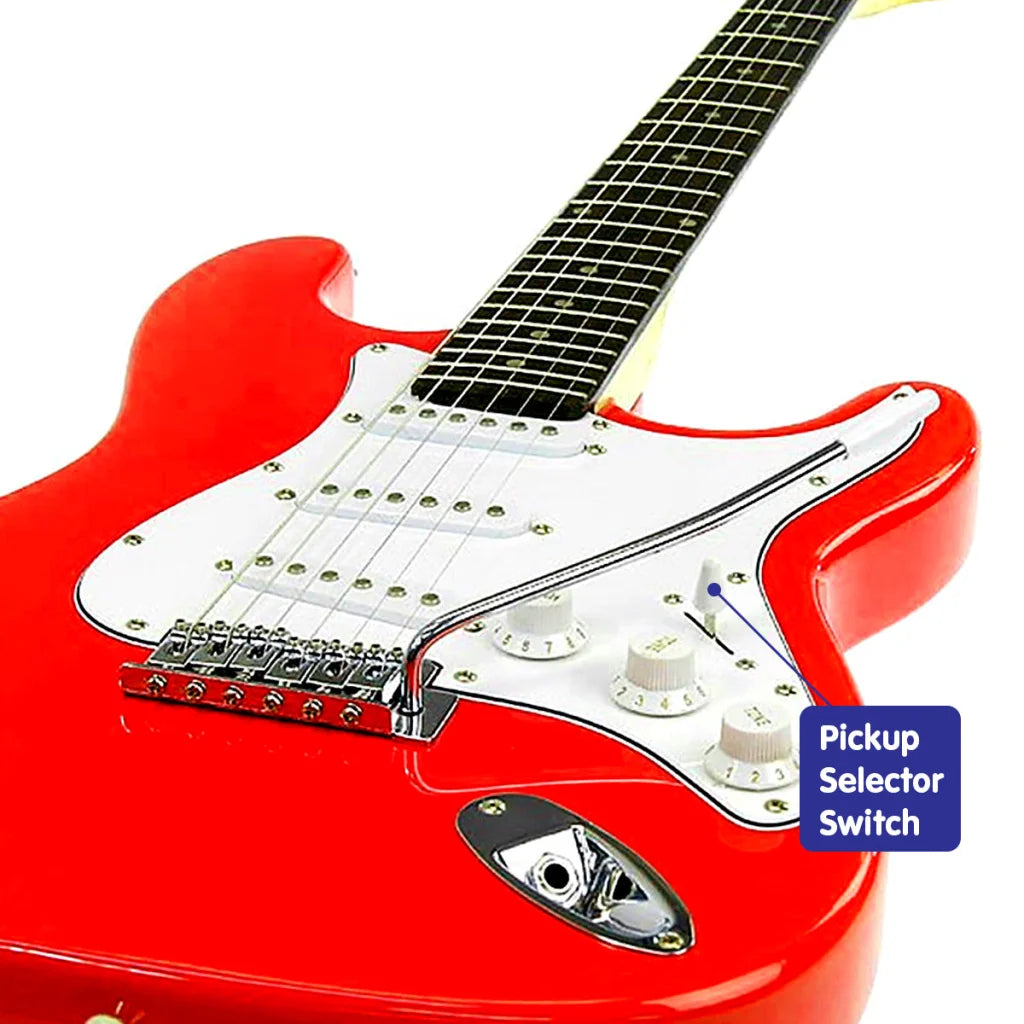 Karrera 39in Electric Guitar - Red - Audio & Video >