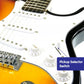 Karrera 39in Electric Guitar - Sunburst - Audio & Video >