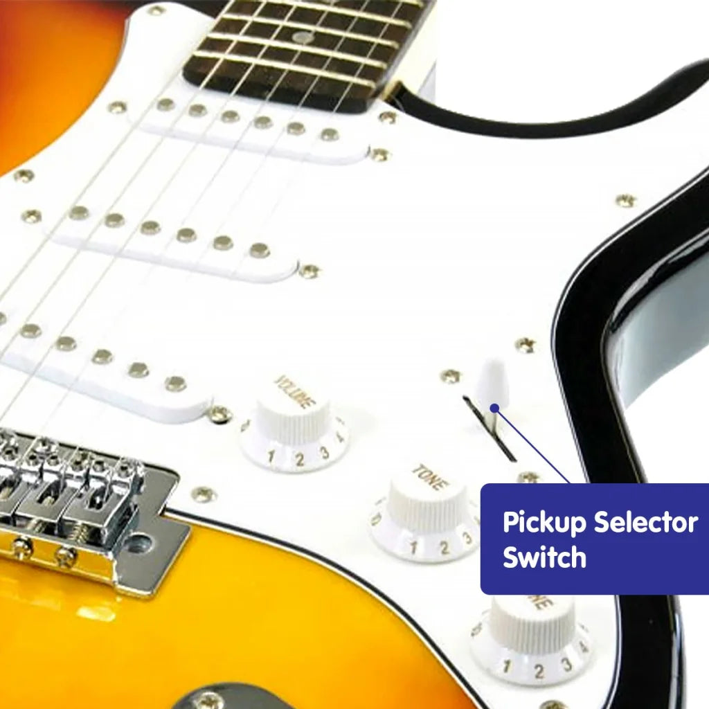 Karrera 39in Electric Guitar - Sunburst - Audio & Video >