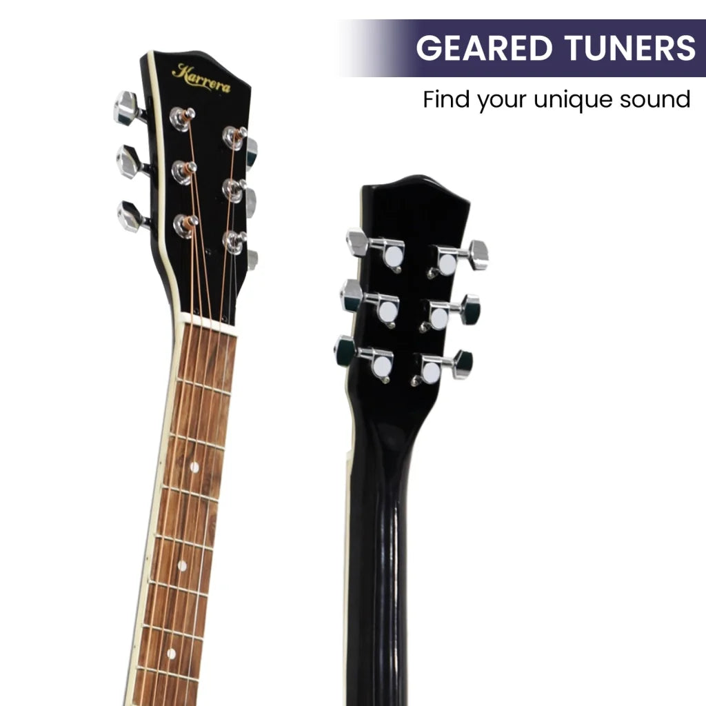 Karrera 40in Resonator Guitar - Black - Audio & Video >