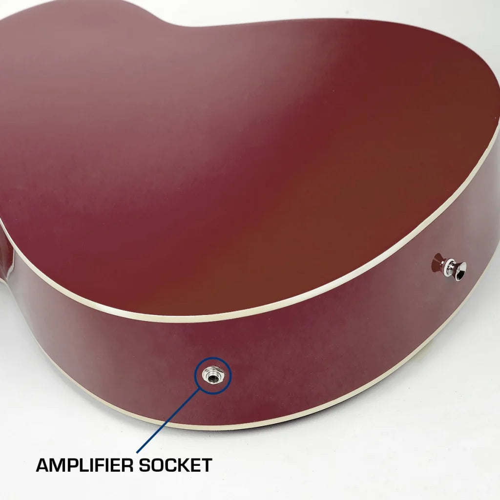 Karrera 43in Acoustic Bass Guitar with electric pickup