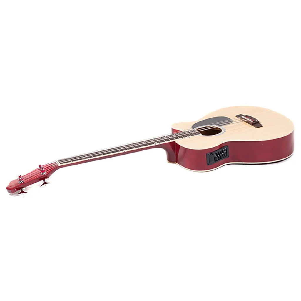 Karrera 43in Acoustic Bass Guitar with electric pickup