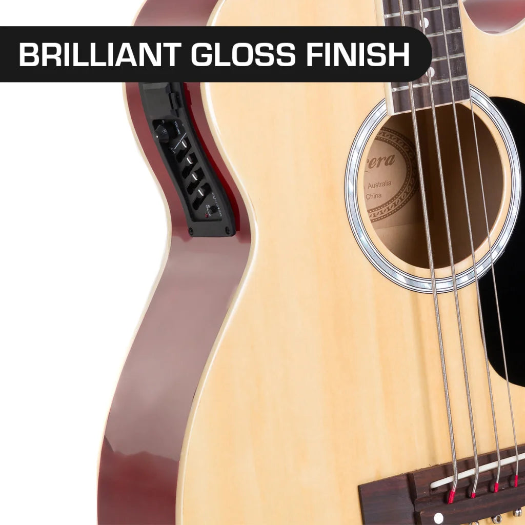 Karrera 43in Acoustic Bass Guitar with electric pickup