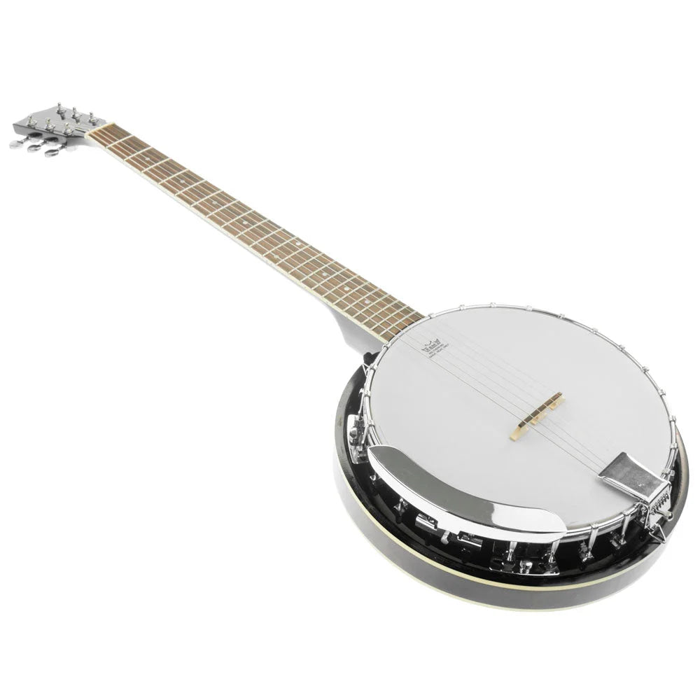 Karrera 6 String Resonator Banjo - Black - Audio & Video >