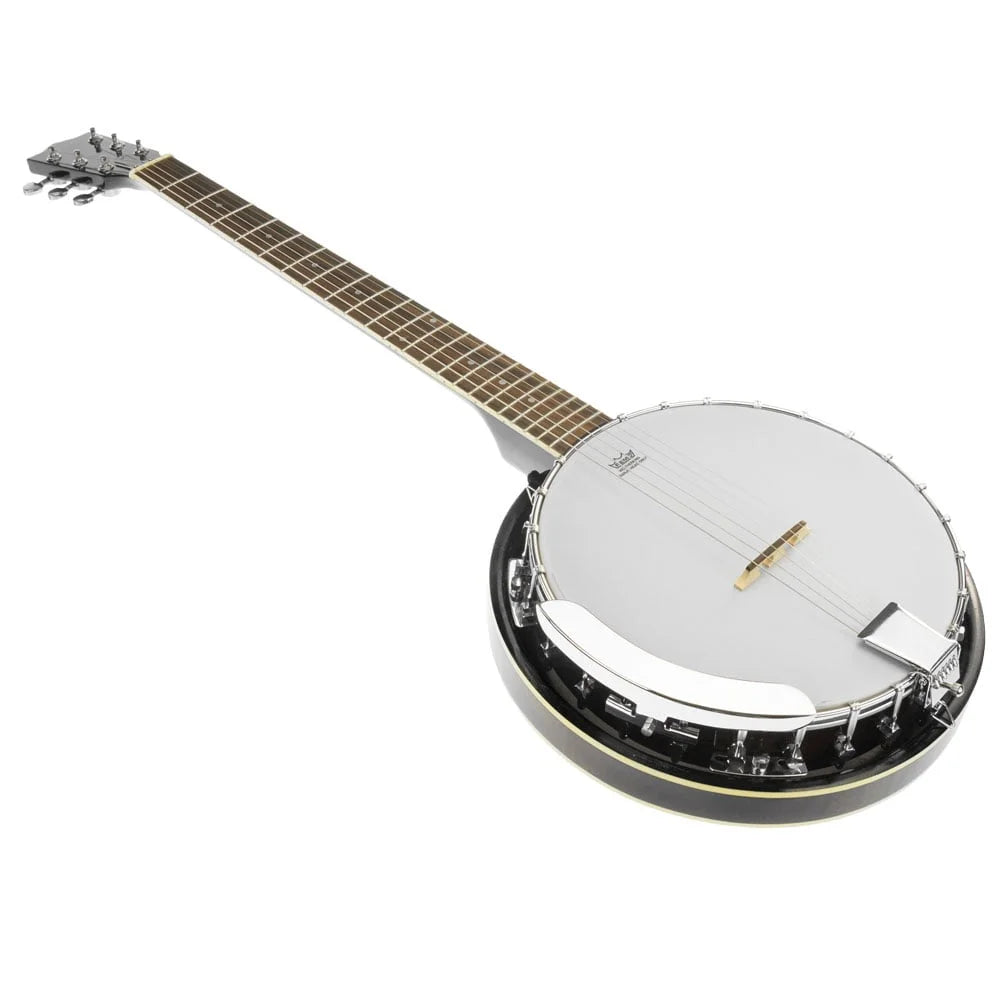 Karrera 6 String Resonator Banjo - Black - Audio & Video >