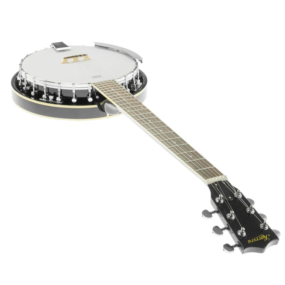Karrera 6 String Resonator Banjo - Black - Audio & Video >