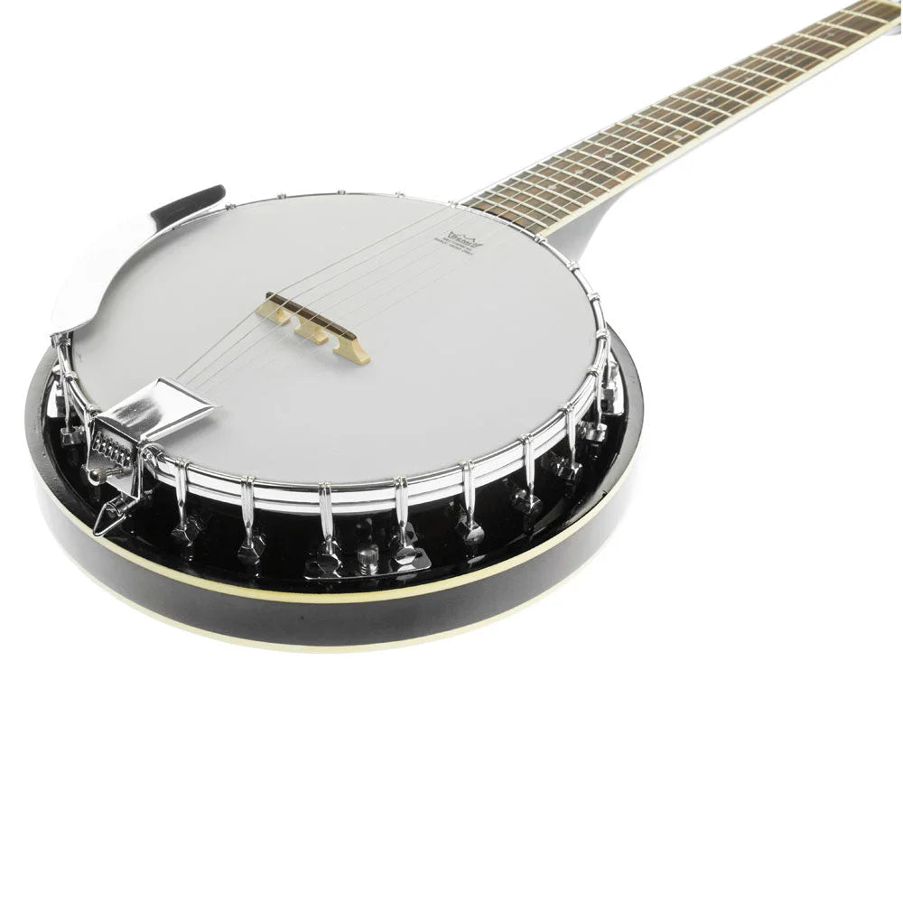 Karrera 6 String Resonator Banjo - Black - Audio & Video >