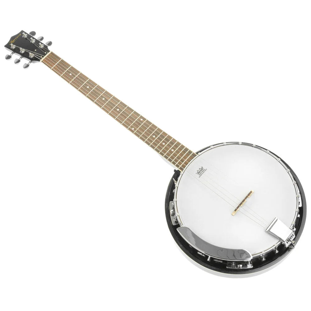 Karrera 6 String Resonator Banjo - Black - Audio & Video >