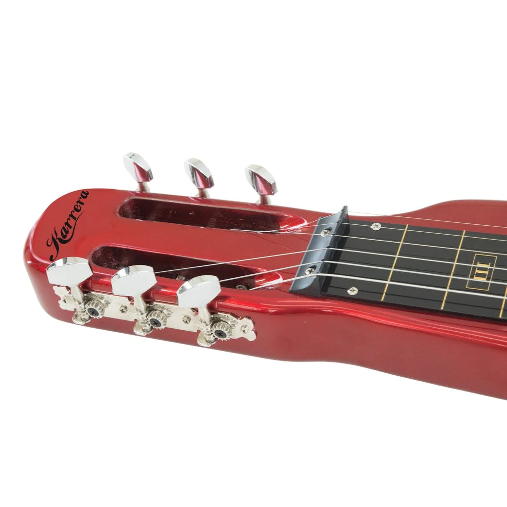Karrera 6-String Steel Lap Guitar - Metallic Red - Audio &