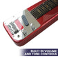 Karrera 6-String Steel Lap Guitar - Metallic Red - Audio &