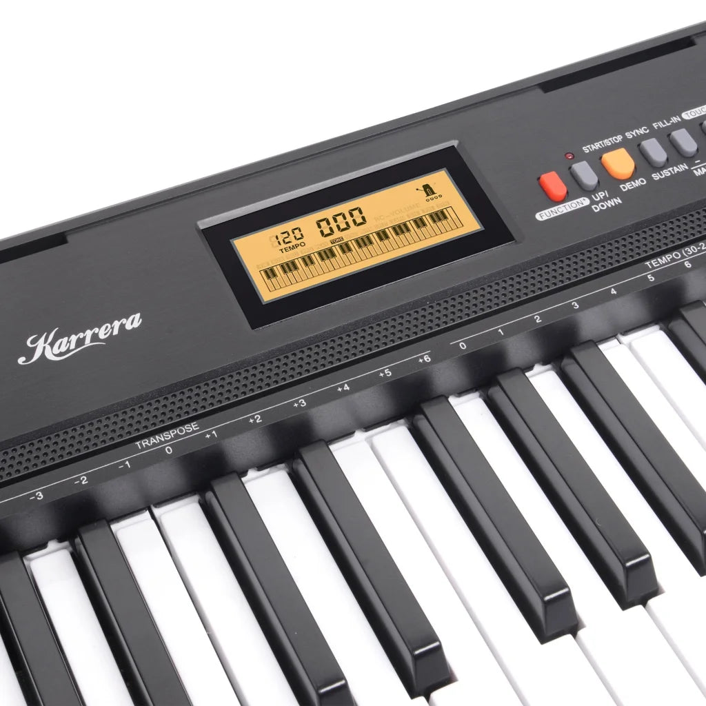Karrera 61-Key Electronic Keyboard with LCD and Touch