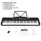 Karrera 61-Key Electronic Keyboard with LCD and Touch