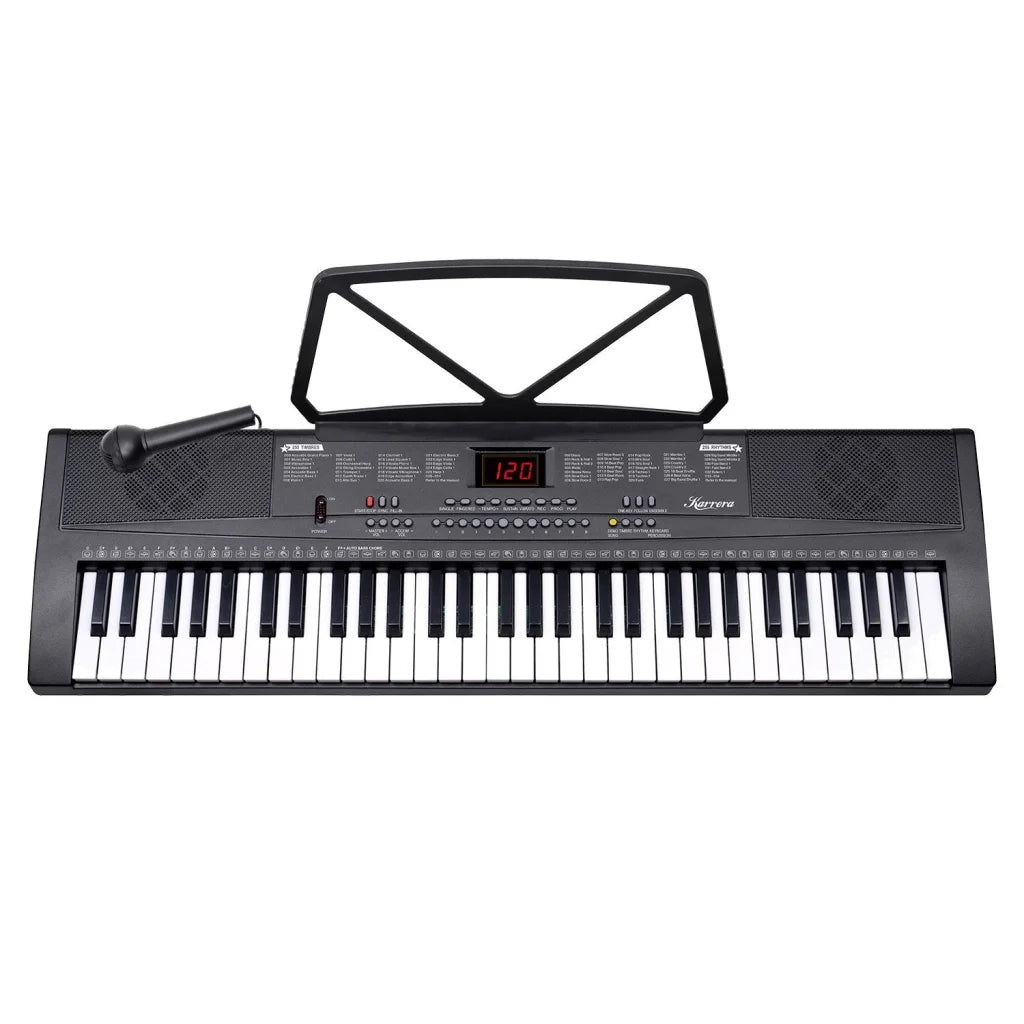 Karrera 61-key Electronic Led Keyboard 75cm Portable Piano