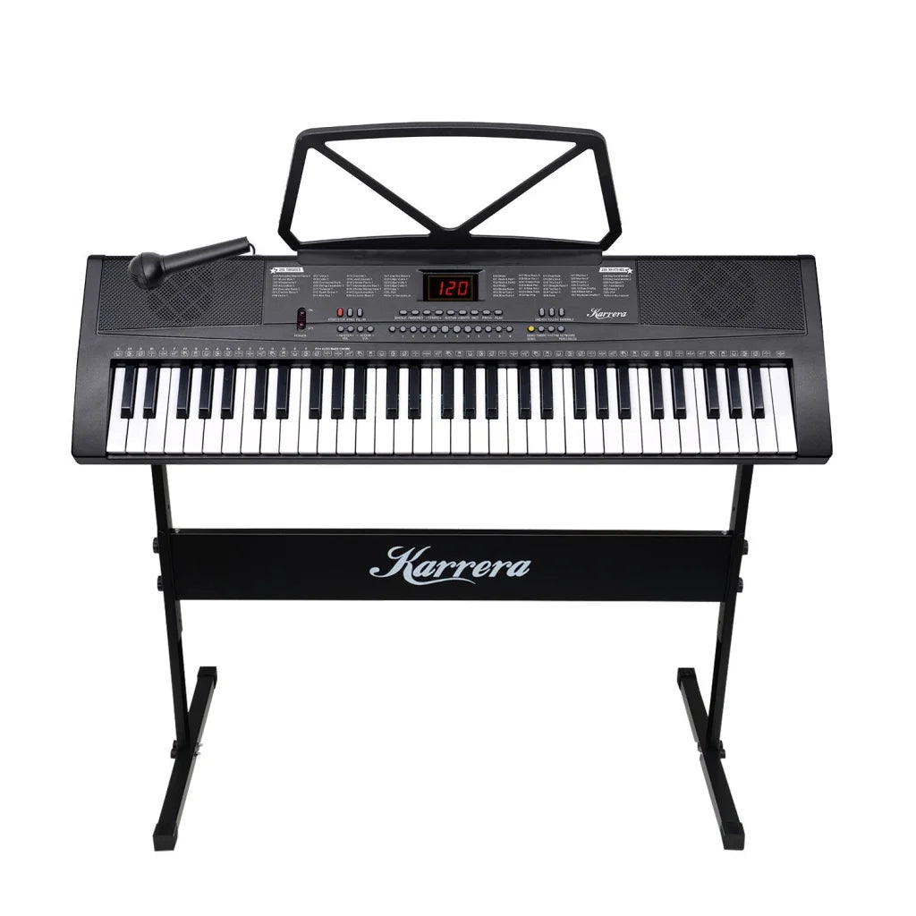 Karrera 61-Key Electronic Piano Keyboard 75cm with Stand