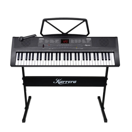 Karrera 61-Key Electronic Piano Keyboard 75cm with Stand