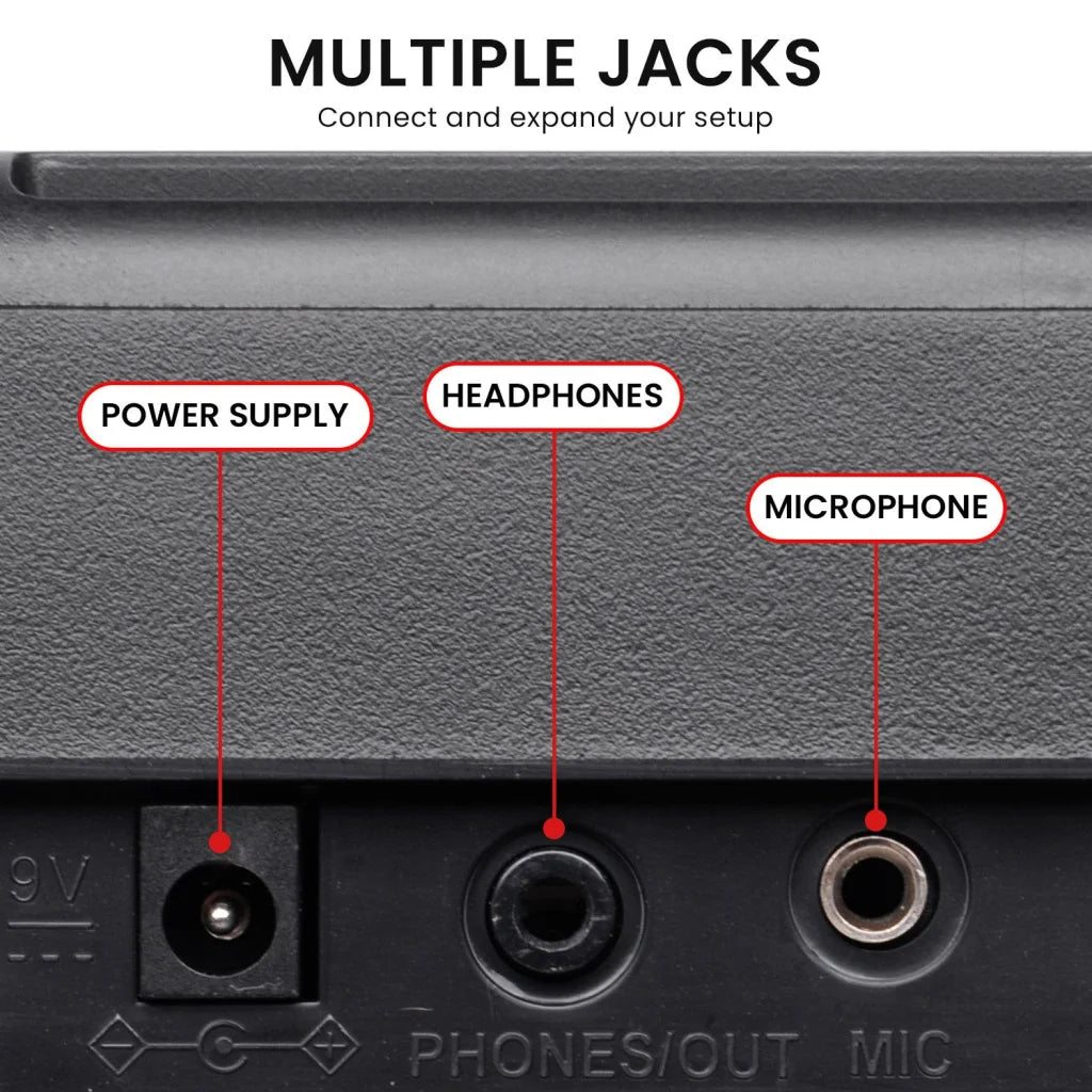 Karrera 61-Key Electronic Piano Keyboard 75cm with Stand