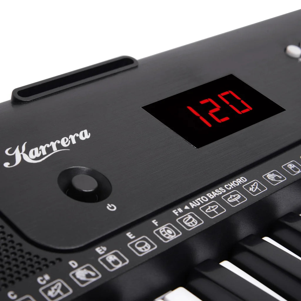 Karrera 61-Key Electronic Piano Keyboard with LED