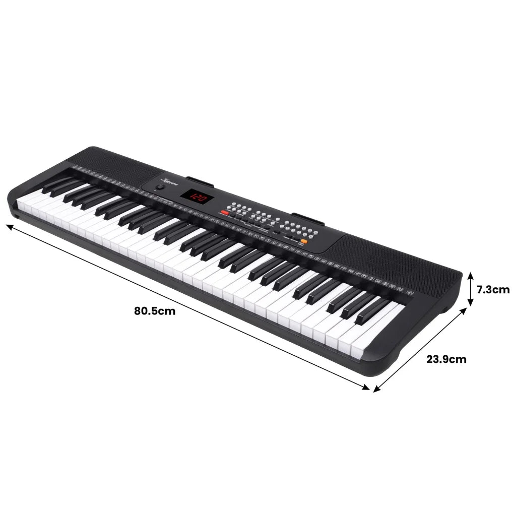 Karrera 61-Key Electronic Piano Keyboard with LED