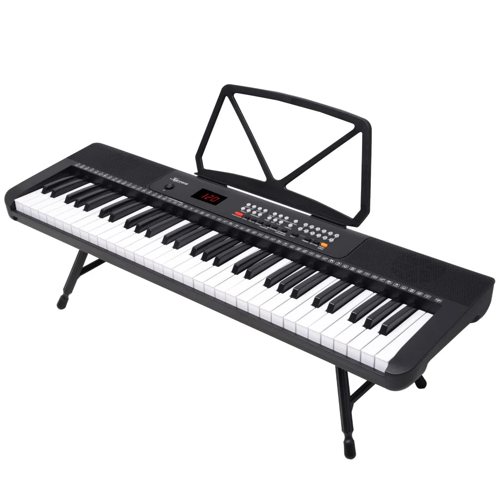 Karrera 61-Key Electronic Piano Keyboard with LED