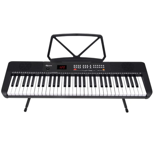 Karrera 61-Key Electronic Piano Keyboard with LED