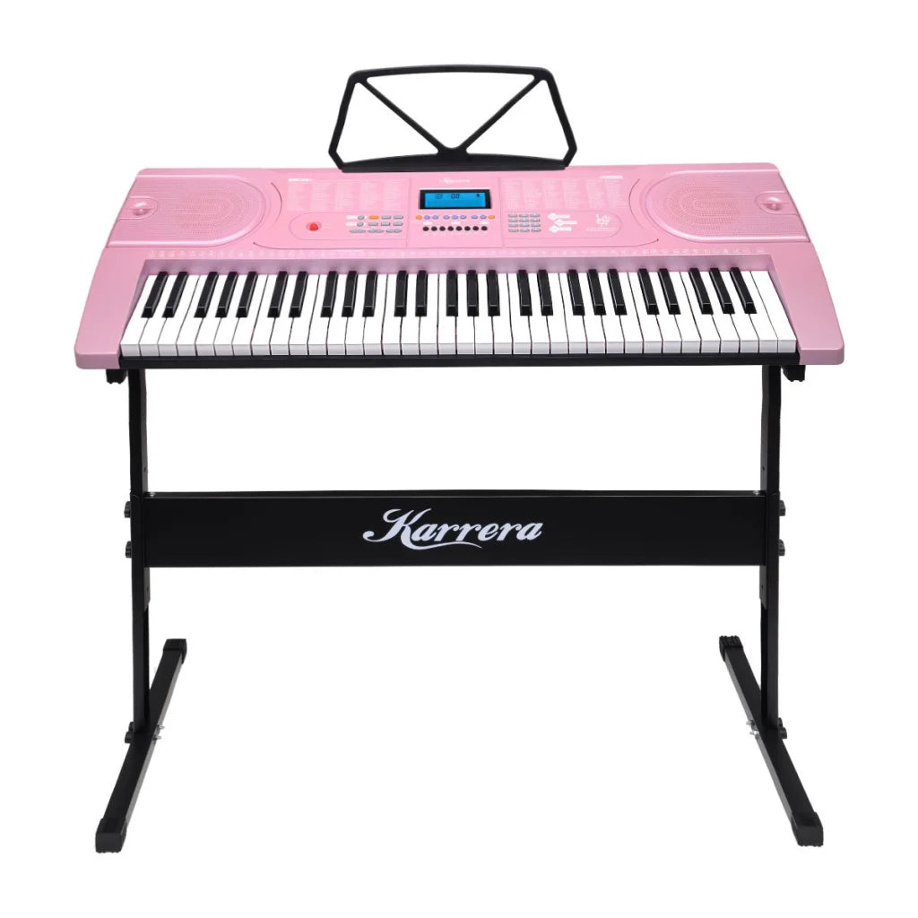 Karrera 61 Keys Electronic Keyboard Piano Music with Stand