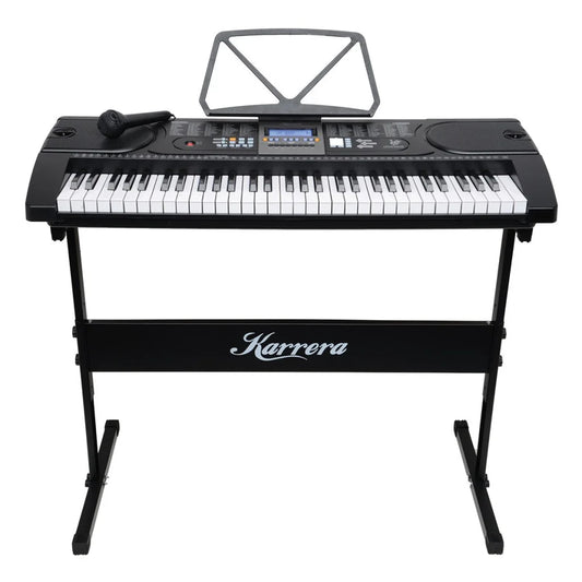 Karrera 61 Keys Electronic Keyboard Piano with Stand