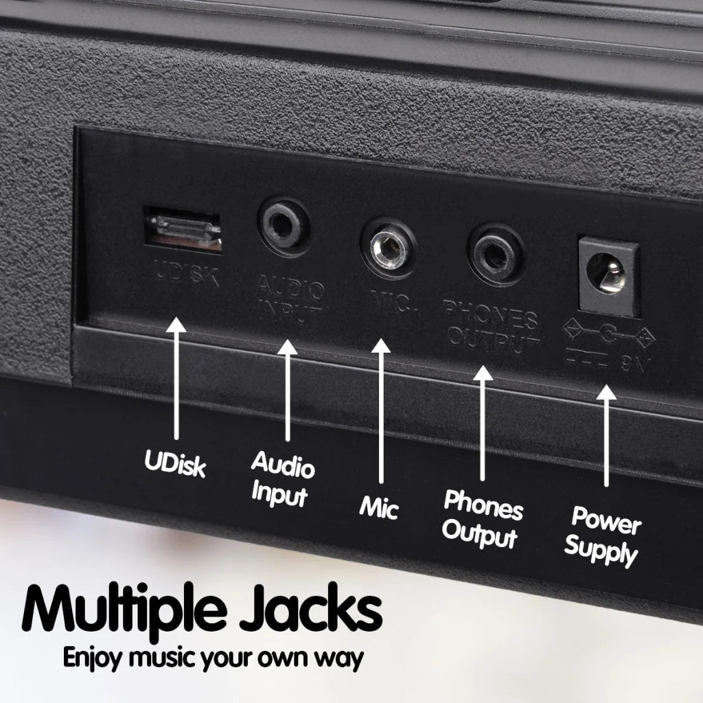 Karrera 61 Keys Electronic LED Keyboard Piano with Stand