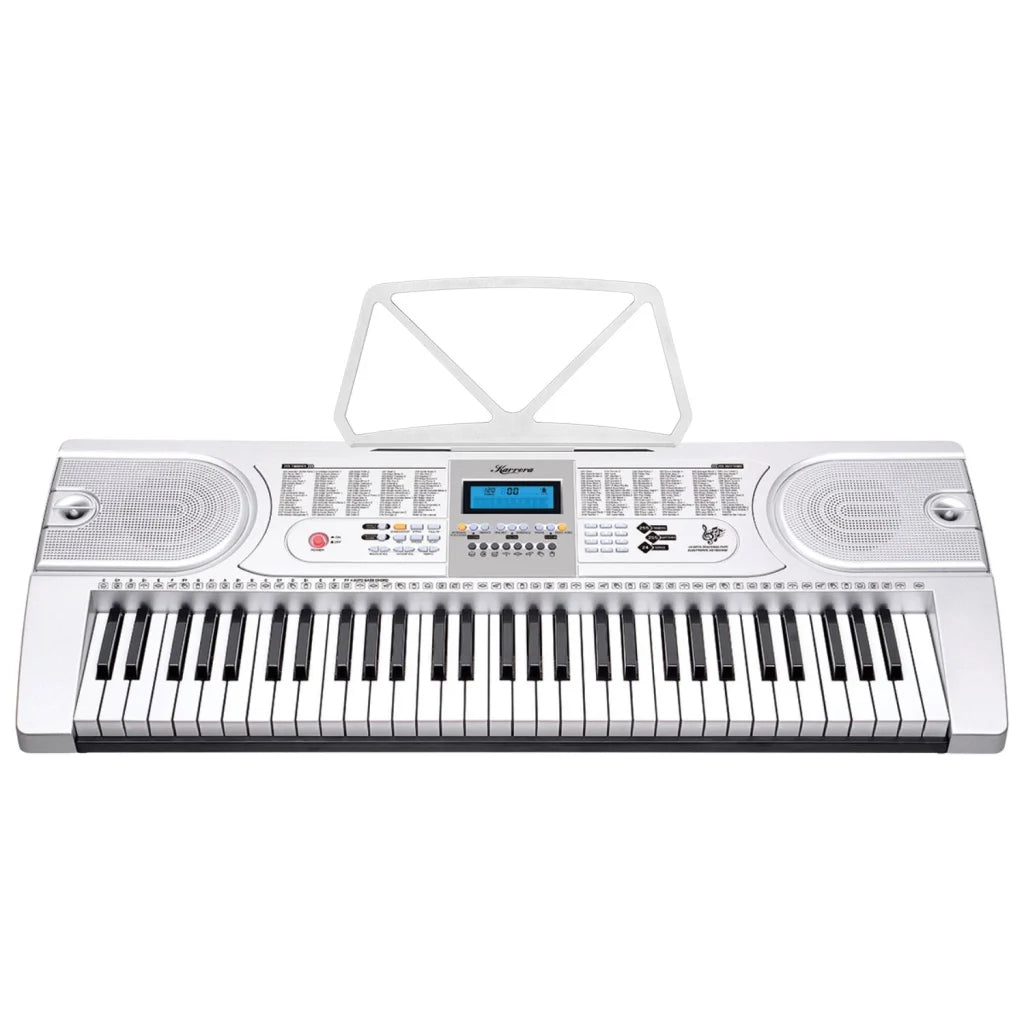 Karrera 61 Keys Electronic LED Keyboard Piano with Stand