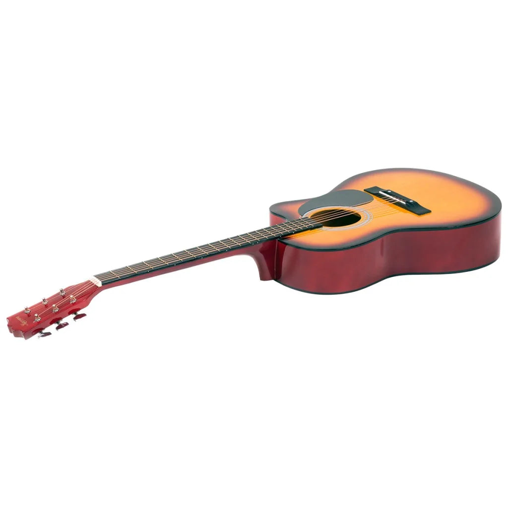 Karrera Acoustic Cutaway 40in Guitar - Sunburst - Audio &