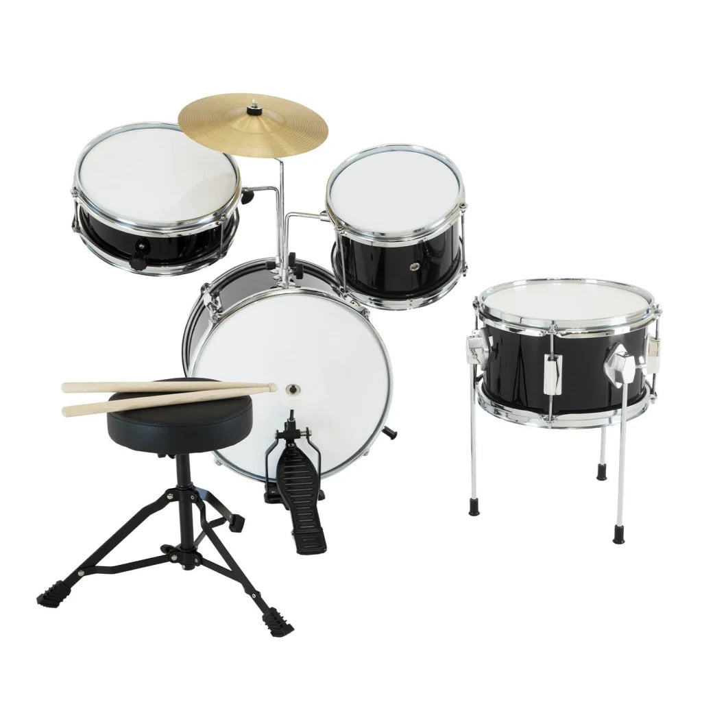 Karrera Children’s 4pc Drum Kit - Black - Audio & Video >
