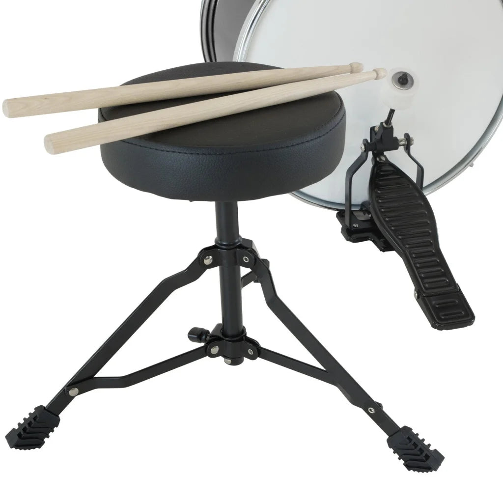 Karrera Children’s 4pc Drum Kit - Black - Audio & Video >