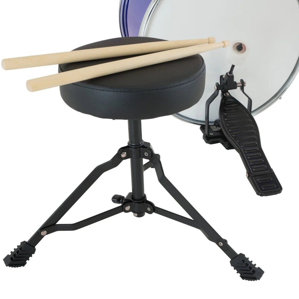 Karrera Children’s 4pc Drum Kit - Blue - Audio & Video >
