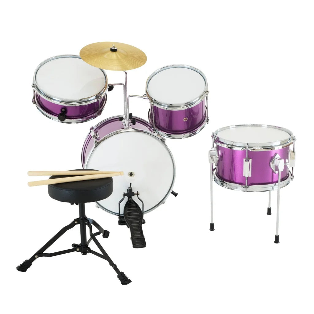 Karrera Childrens 4pc Drum Kit - Purple - Audio & Video >