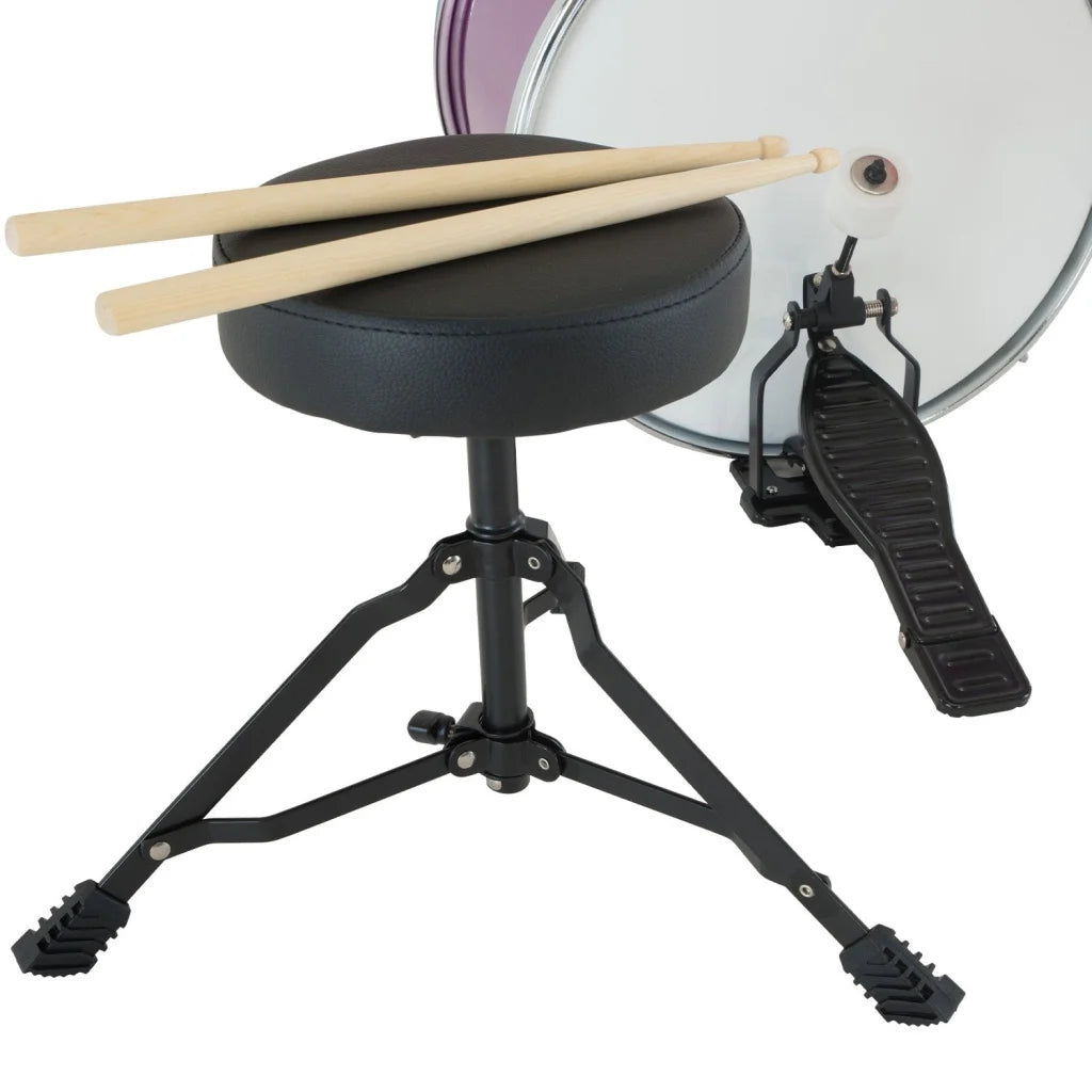 Karrera Childrens 4pc Drum Kit - Purple - Audio & Video >