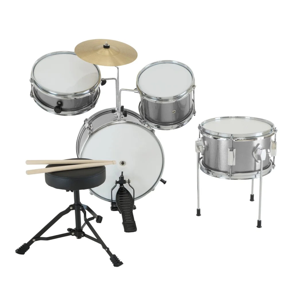 Karrera Childrens 4pc Drum Kit - Silver - Audio & Video >