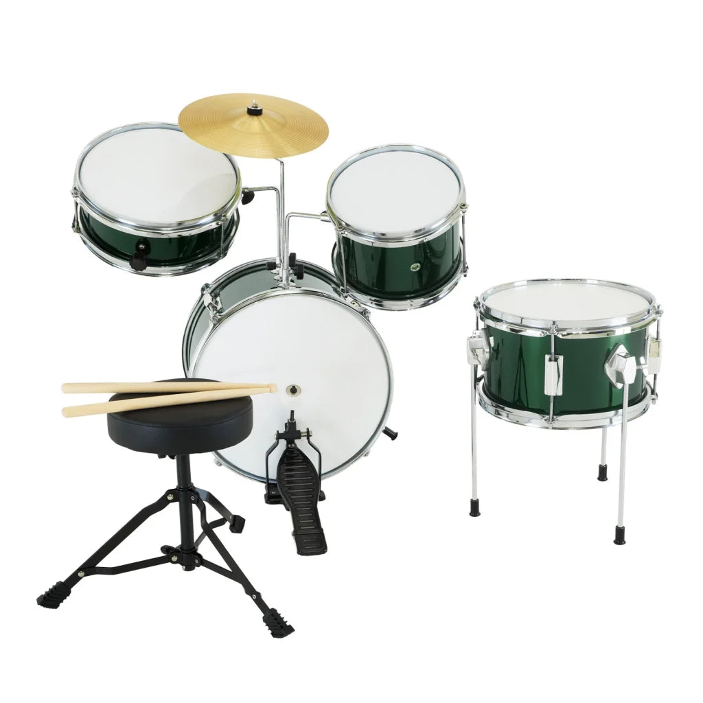 Karrera Children’s 4pc Drumkit - Green - Audio & Video >