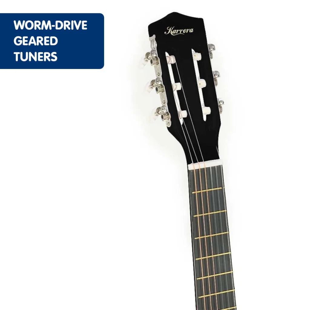 Karrera Childrens Acoustic Guitar Kids - Black - Audio &