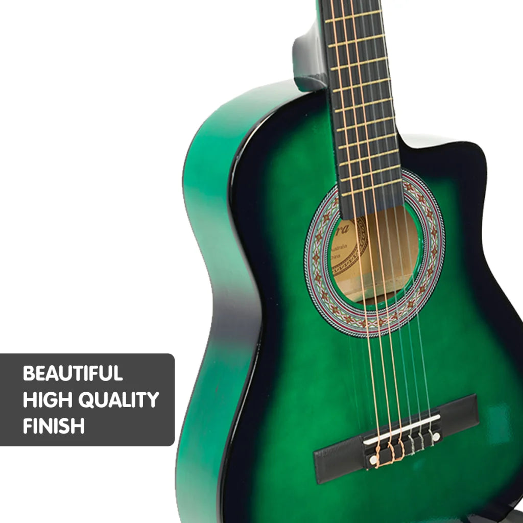 Karrera Childrens Acoustic Guitar Kids - Green - Audio &