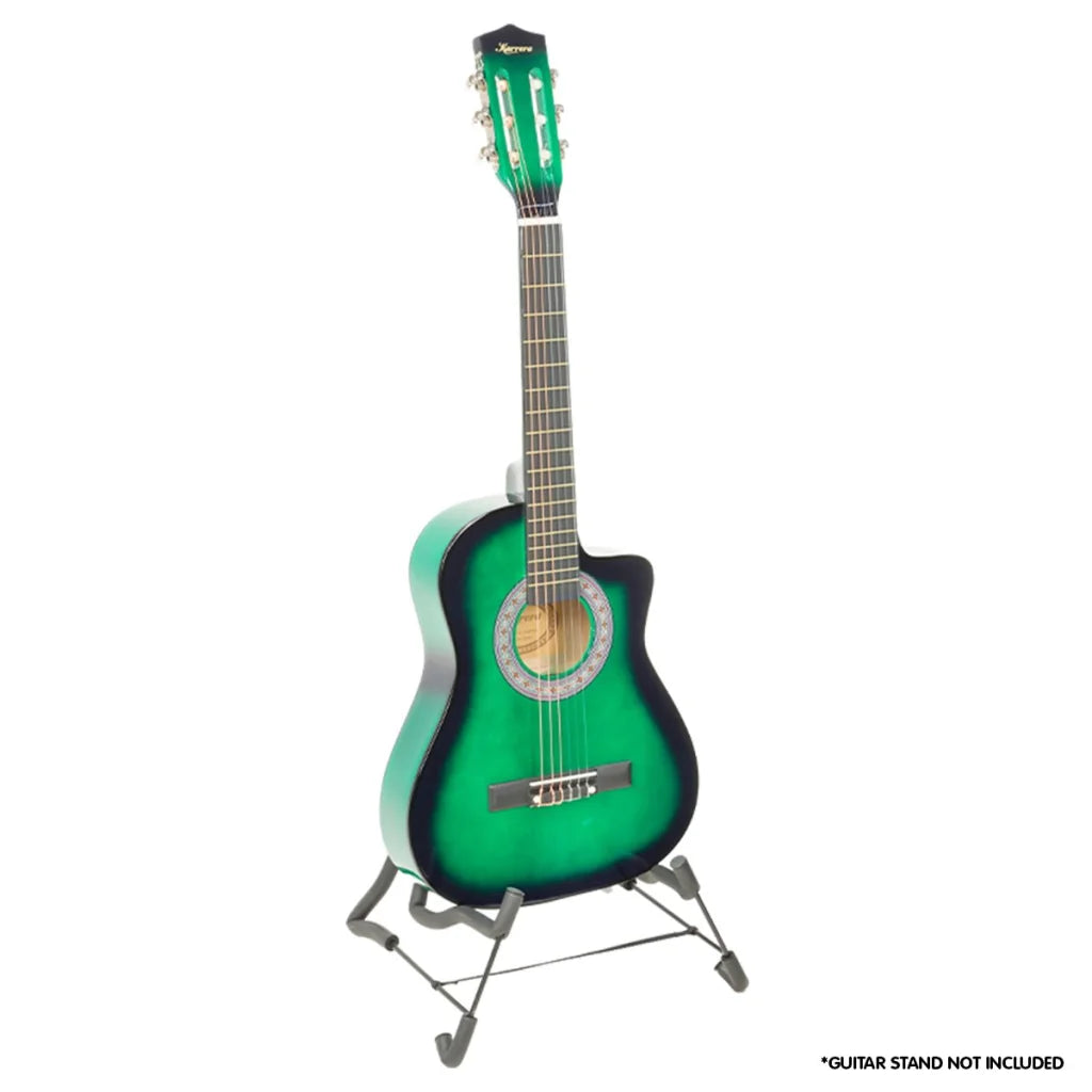 Karrera Childrens Acoustic Guitar Kids - Green - Audio &