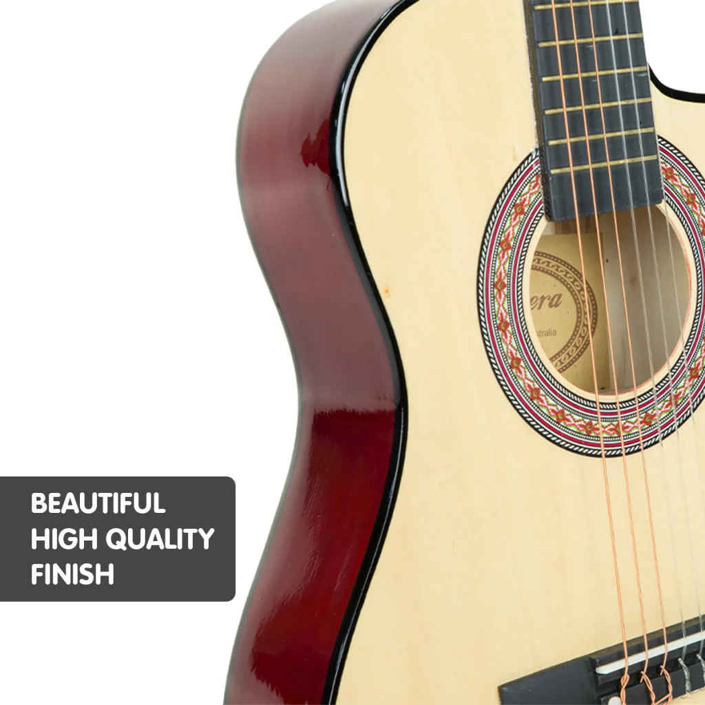 Karrera Childrens Acoustic Guitar Kids - Natural - Audio &